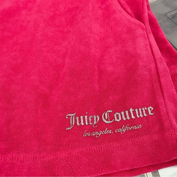 NWT JUICY COUTURE SHORTS HOODIE TRACK SUIT TERRY SET Large - Picture 13 of 14